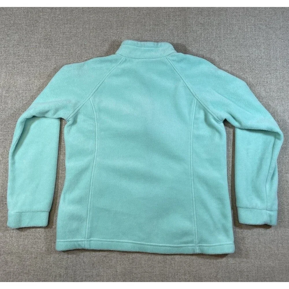 Columbia Sportwear Company Turquoise Fleece Jacket Youth Size XL 18/20 *Stains*